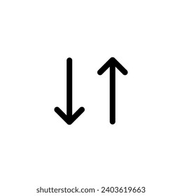 Data icon simple network vector perfect connection illustration, arrow direction