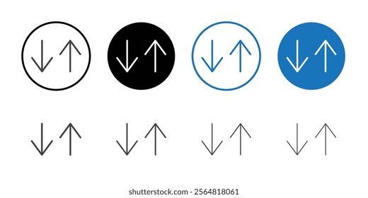 Data icon Thin outline art symbol