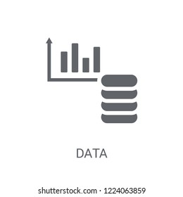 Data icon. Trendy Data logo concept on white background from Business and analytics collection. Suitable for use on web apps, mobile apps and print media.