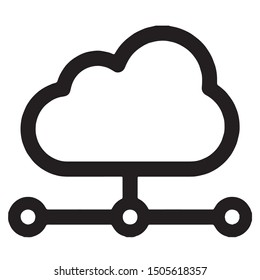 Data icon vector black color