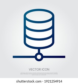 Vector de icono de datos. Ilustración vectorial Eps10.