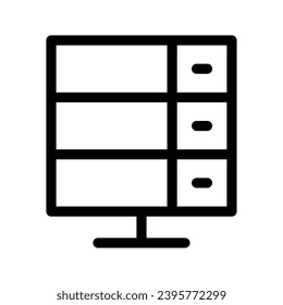 Data Icon Vector Symbol Design Illustration