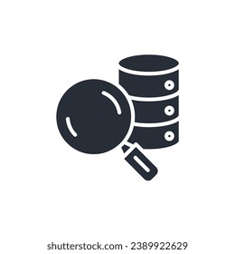 data icon. vector.Editable stroke.linear style sign for use web design,logo.Symbol illustration.