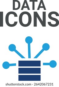 Data icons, It contain upload, document, link, download file, folder, data, and PDF icons. Solid icon collection. Vector illustration.
