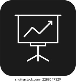Daten erhöhen Business Symbol mit schwarz gefüllter Linie Stil. Wachstum, Pfeil, Diagramm, Grafik, Gewinn, Finanzen, Fortschritt. Vektorgrafik