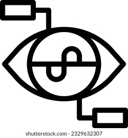 data index virtual agent facial recognition vector icon for download