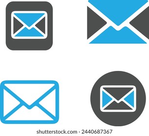 Data information for business card,Contact e mail Icon set.