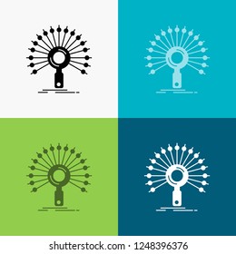 Data, information, informational, network, retrieval Icon Over Various Background. glyph style design, designed for web and app. Eps 10 vector illustration