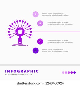 Data, information, informational, network, retrieval Infographics Template for Website and Presentation. GLyph Purple icon infographic style vector illustration.