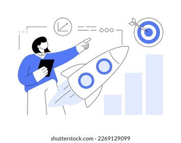 Data initiative abstract concept vector illustration. Open platform, information initiative, metadata study, data driven startup, research and development, privacy policy abstract metaphor.
