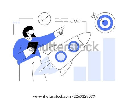 Data initiative abstract concept vector illustration. Open platform, information initiative, metadata study, data driven startup, research and development, privacy policy abstract metaphor.