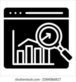 Data Insights Icon Element For Design