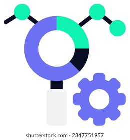 Ilustración del icono de Data Insights, para uiux, infografía, etc