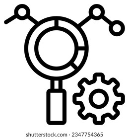 Data Insights Icon illustration, for uiux, infographic, etc