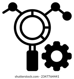 Data Insights Icon illustration, for uiux, infographic, etc