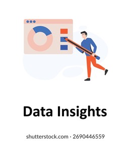 Ilustración vectorial Data Insights que puede editar o modificar fácilmente
