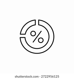 Vector de signo de icono de inspección de datos