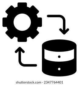 Data Integration Icon illustration, for uiux, infographic, etc