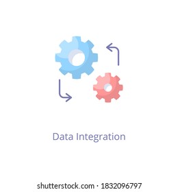 Data Integration icon in vector. Logotype
