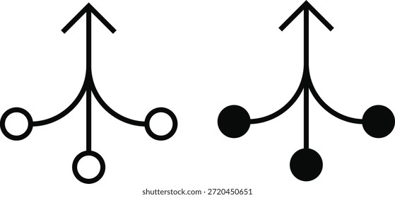 Ícones de Integração de Dados. Símbolo de banco de dados consolidado. Design gráfico de mesclagem de informações. Sinais de regulamentação da computação em nuvem e do processamento
