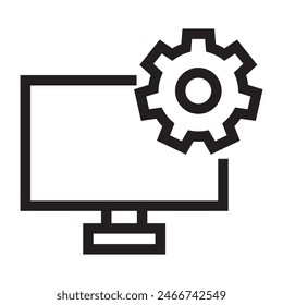 Data Integration line icon. vector illustration.