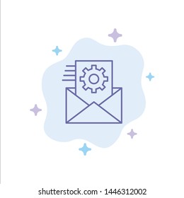 Data, Data Integration, Data Management, Integration Blue Icon on Abstract Cloud Background