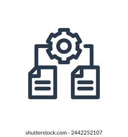 Data Integration Solutions for Enhanced Business Intelligence Vector Icon Illustration