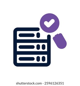 data integrity dual tone icon. Sleek and modern vector icon for websites, mobile apps, marketing materials, and corporate design. Fully scalable and ready to use.