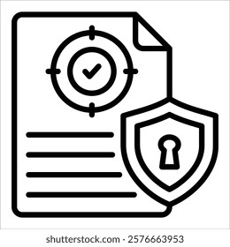 Data Integrity Icon Element For Design