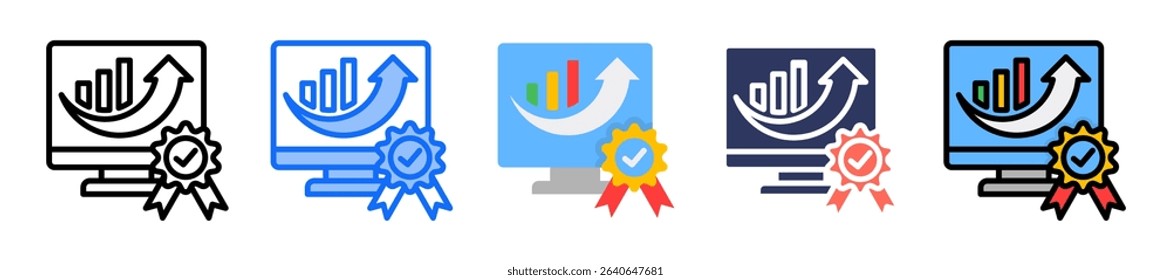 Data Integrity Icon Multiple Vector Illustration
