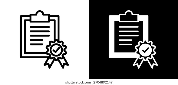 Datenintegritätssymbol, weißschwarz, Vektorgrafik