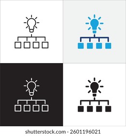Data intelligence resource icon. Company data production icons. Icon symbol compatible for idea, computing,business, management, logistic, asset, material, process, asset. Vector illustration.