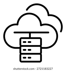 Icono de Internet de datos. Icono de Vector de Internet de datos de contorno para Diseño web aislado sobre fondo blanco