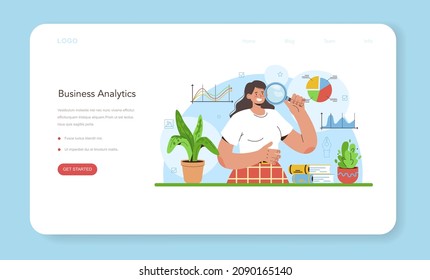 Data Journalism Or Data-driven Journalism Web Banner Or Landing Page. Big Data Filtering And Analysis. Chart And Graph, Diagram Research. Data Based Storytelling. Flat Vector Illustration