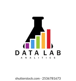 vetor de design do logotipo do data lab analitics