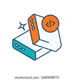 Datenbeschriftung Symbol, Vektorgrafik