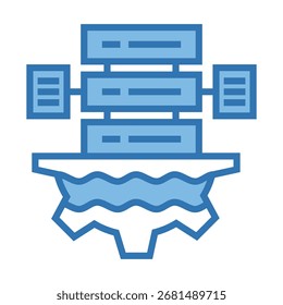 Data Lake Icon Element For Design