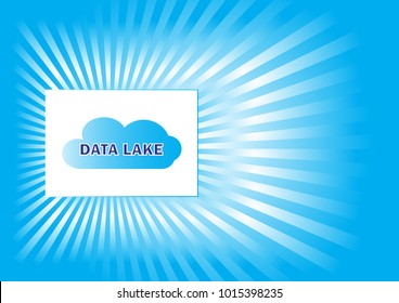 Data Lake Technology Of Big Data Concept Design With Illustration Desgin