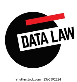 DATA LAW stamp on white