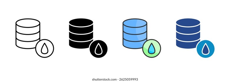 Data Leak Icon Set Multiple Style Collection