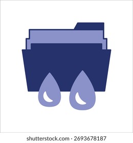 data leak icons. simple colored vector illustration