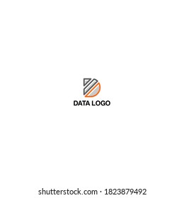 Data Letter D Logo Design Concept