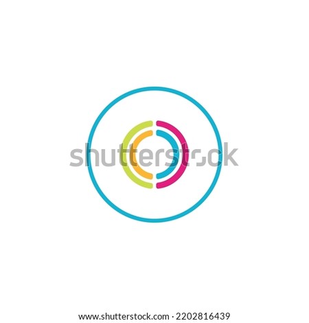 data letter O media logo IT digital