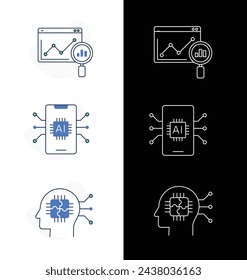 Data Leveraging Icons. Unleash the Power of Your Information. Smart Icons for Performance, Data Leverage, and Behavior Change. Vector Editable Stroke and Colors. 