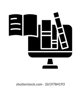 Data Library Icon Element For Design