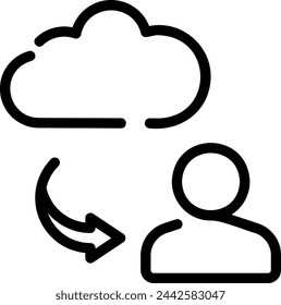 data line icon illustration vector