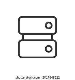 Data Line Symbol im trendigen Stil. Schlagen Sie ein Vektorpiktogramm, einzeln auf weißem Hintergrund. Skizzensymbole der Datenprämie.