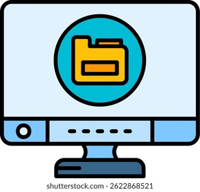 Data Line vector Icon Design