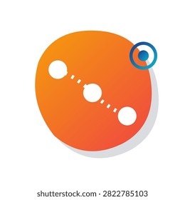 Data Lineage Tracking Flow Icon