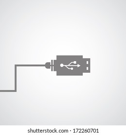 data link connector symbol on gray background